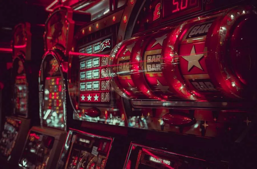 Spelautomater i en spelhall
